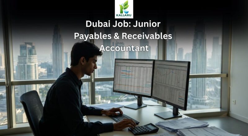 Junior Accountant (Payables & Receivables) – Join Immediately