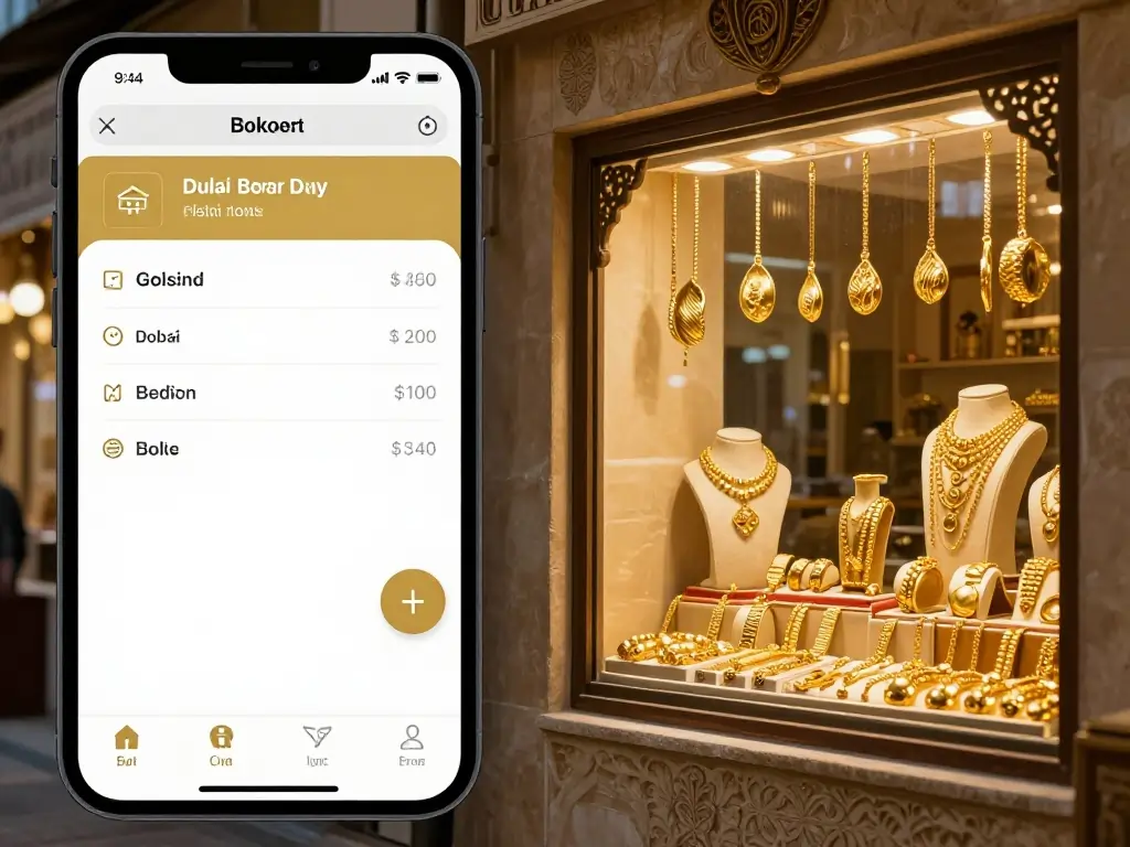 Gold Bar Purchase Online: Avoid These 4 Costly Mistakes 6 A split-screen concept showing online shopping next to a traditional gold souk.
