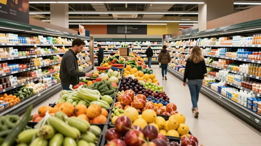 Carrefour Mall of the Emirates: Offers, Location & Shopping Tips 3 Fresh fruits vegetables and grocery section at Carrefour Mall of the Emirates