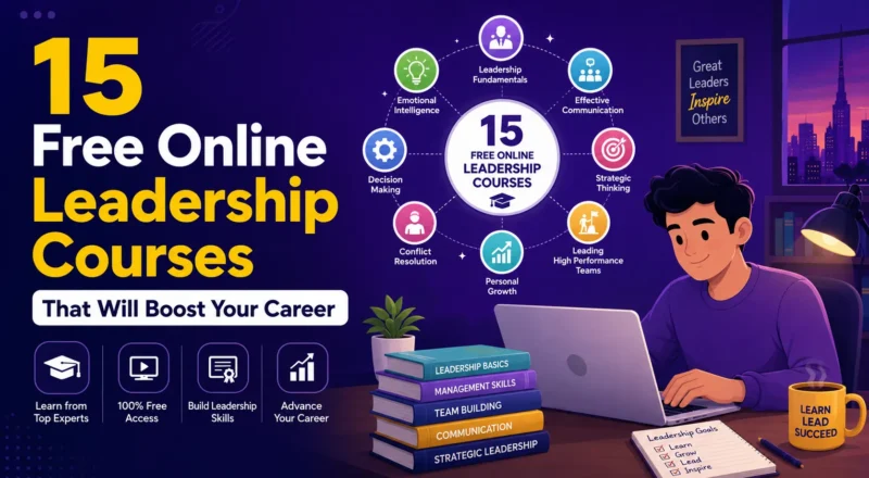 Discover the 15 best free online leadership courses in 2026 from top universities. Build management skills, boost your career, and learn at your own pace!