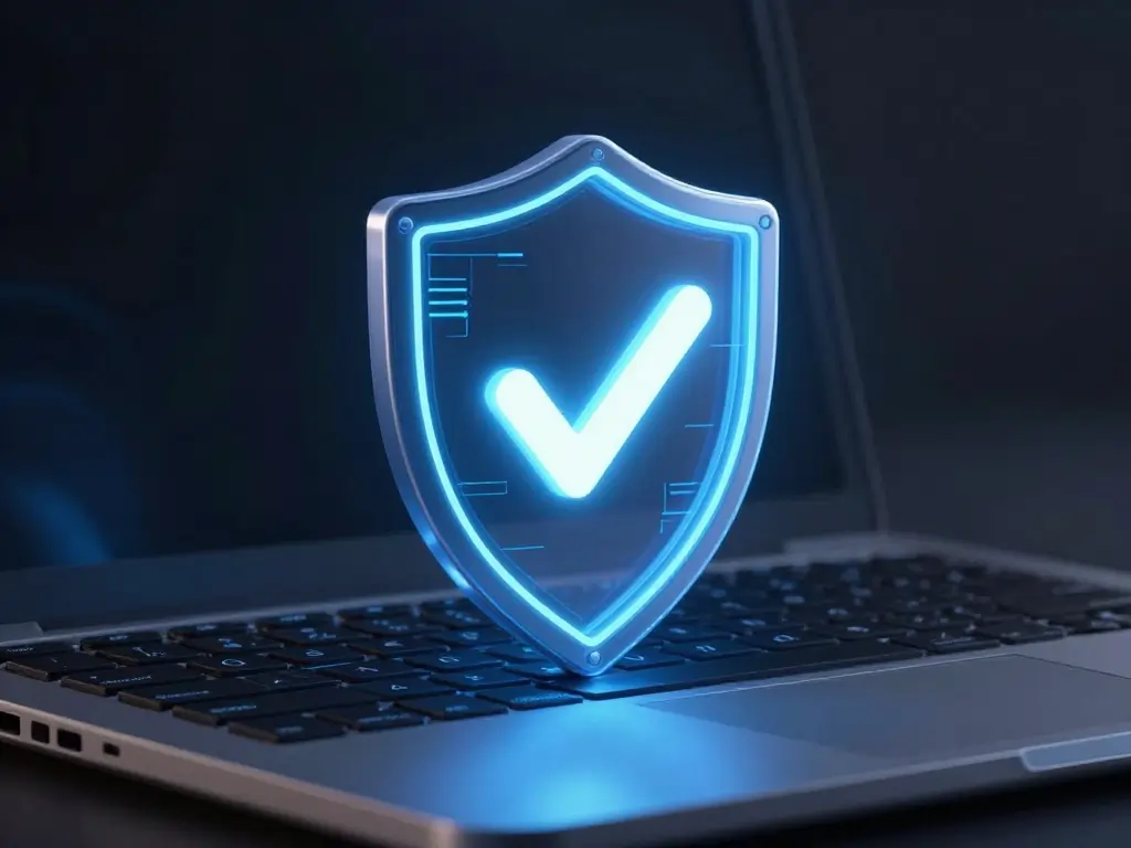 10 Best Online Jobs in Dubai for Beginners and Experts (2026) 6 A digital lock and shield representing the safety of finding legitimate online jobs in Dubai.