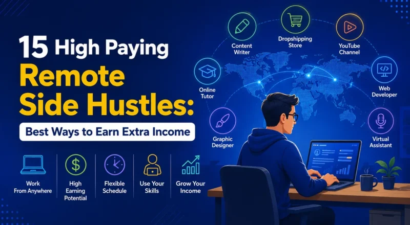 Discover the best high paying remote side hustles in 2026. Learn how to earn extra income online with skills like coding, writing, and consulting.