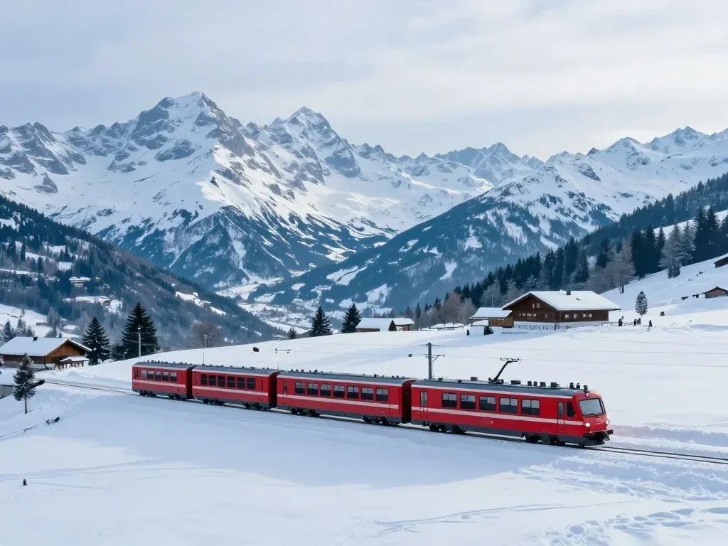 7 Elite Luxury Travel Destinations 5 Scenic luxury train traveling through the Swiss Alps