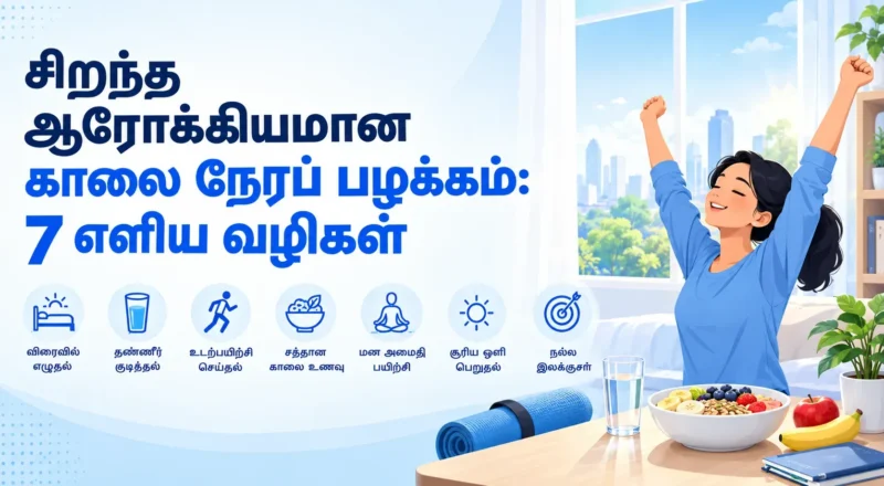 Best healthy morning habits | சிறந்த ஆரோக்கியமான காலைப் பழக்கங்களைக் கண்டறியுங்கள். அதிகபட்ச ஆற்றலுக்காக, மன அழுத்தமில்லாத வழக்கத்தை உருவாக்க 7 எளிய வழிமுறைகள்.